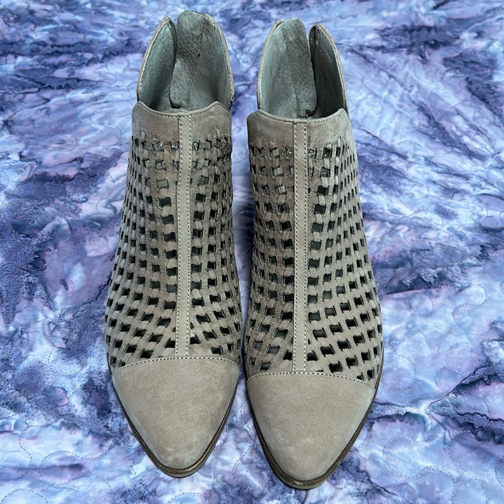 Vince Camuto basket weave booties